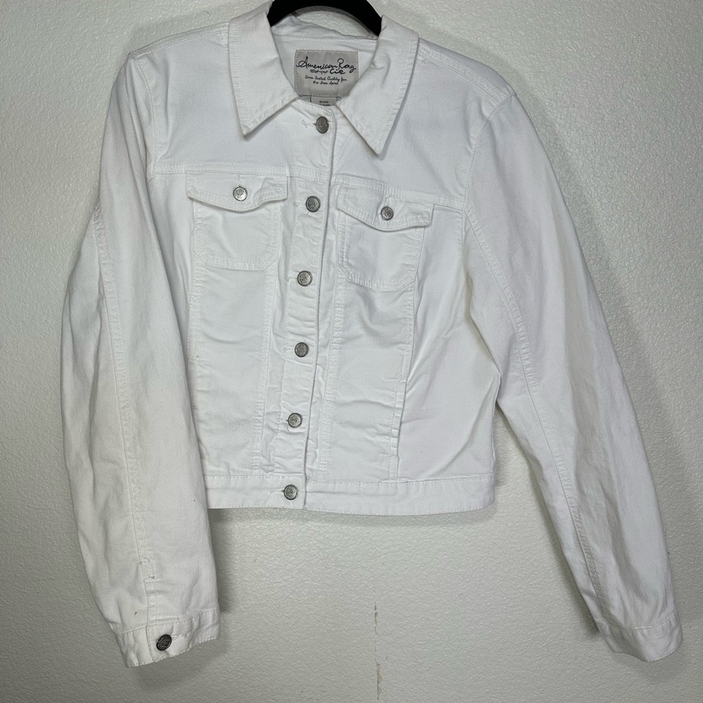 Women's White Denim Jacket